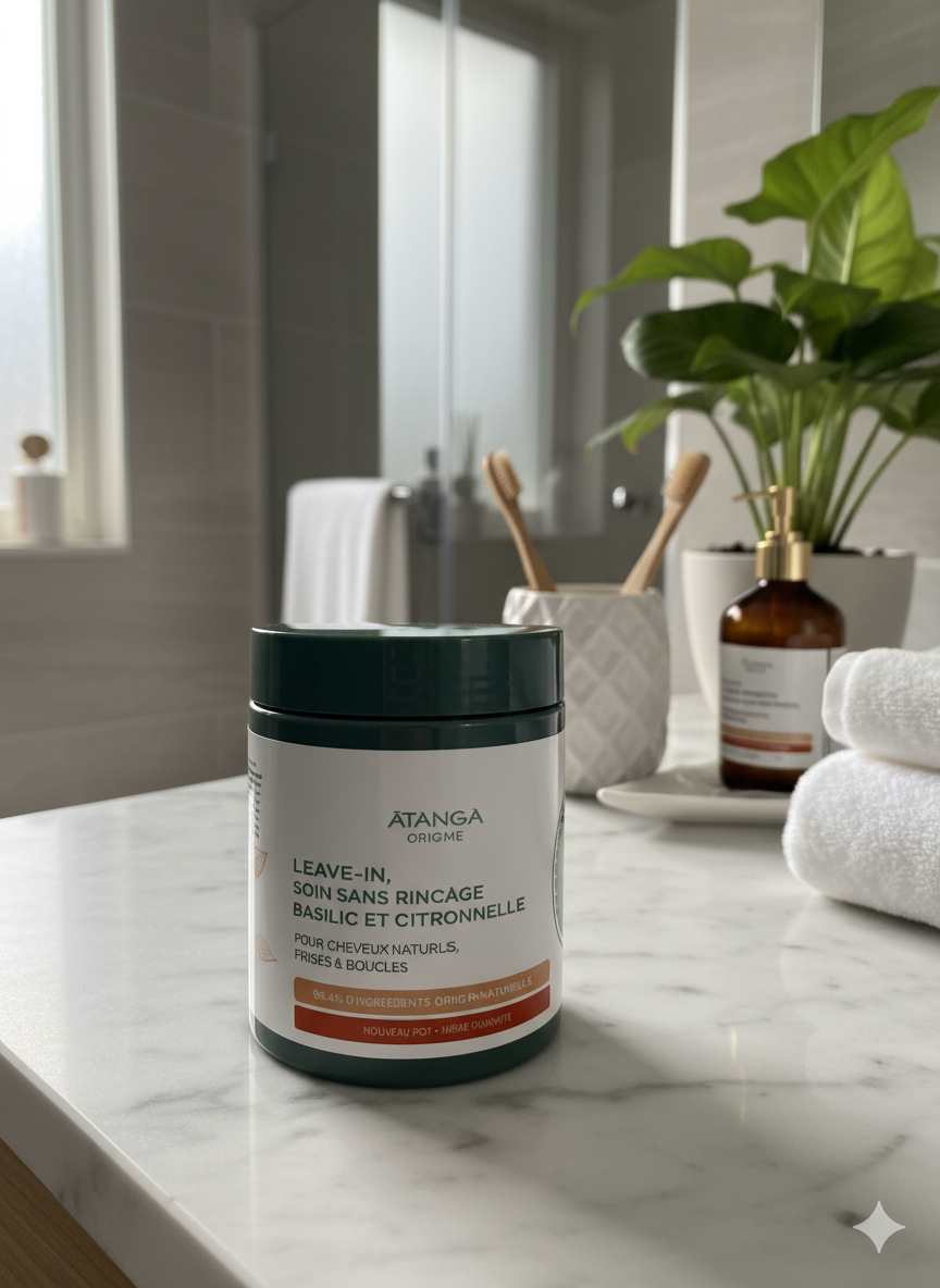 Leave-In, Soin hydratant sans rinçage basilic et citronnelle