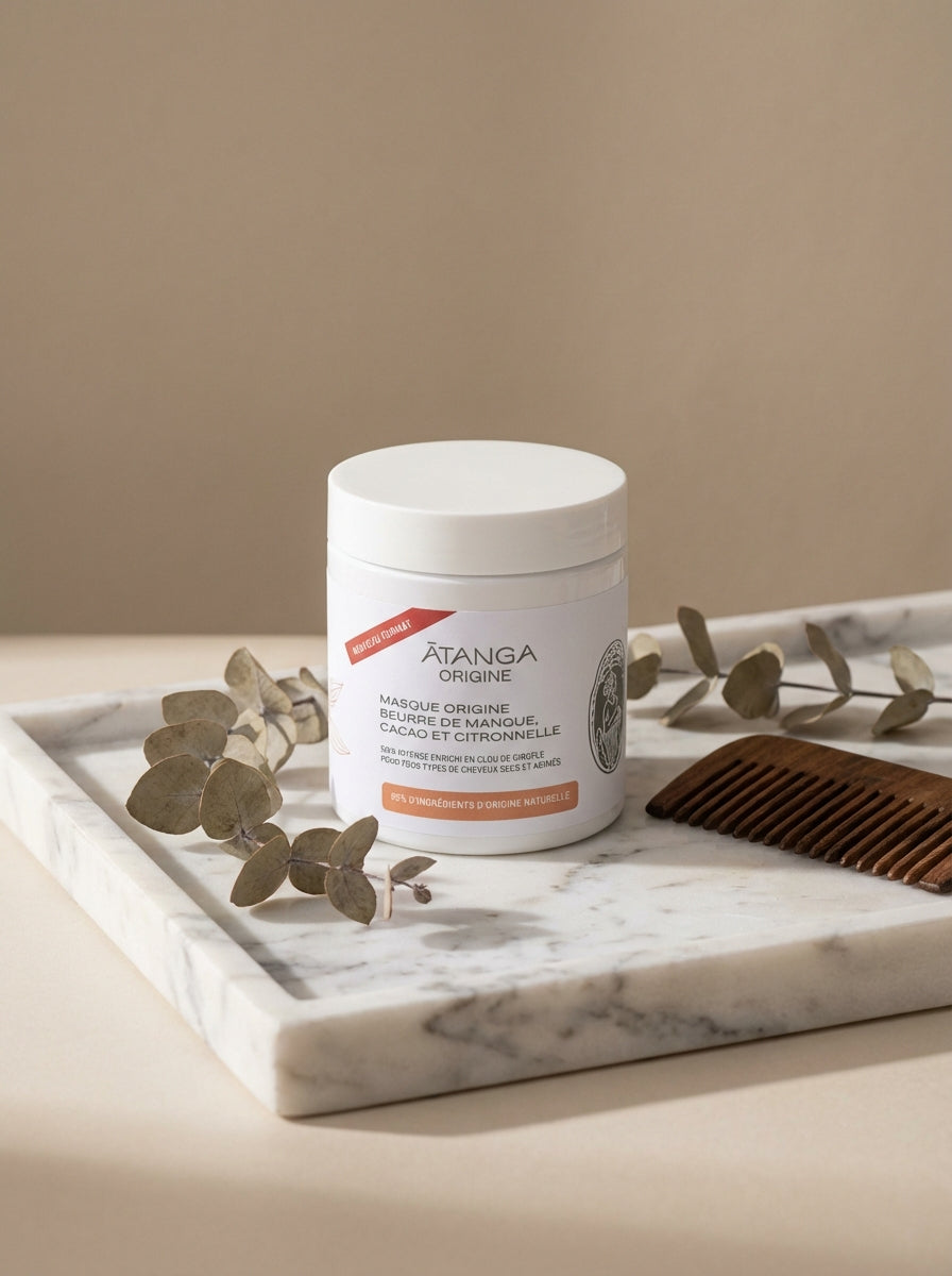 
                  
                    Masque aux Beurres de Mangue, Cacao et Citronnelle
                  
                